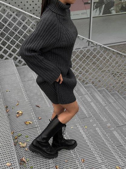 KNIT DRESS ROOD