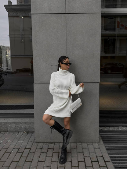 KNIT DRESS ROOD